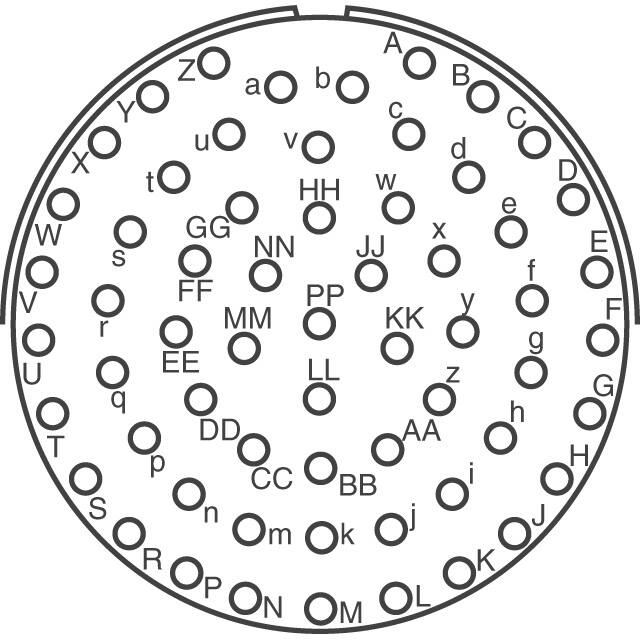 PT02SE-24-61S Amphenol Industrial Operations  Assemblages de connecteurs circulaires